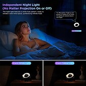 abordables Décorations et veilleuses-Projecteur de galaxie projecteur d&#039;étoiles avec trou noir interstellaire et étoiles vertes et rouges en mouvement pour la décoration de la chambre cadeaux de fête veilleuse LED pour chambre
