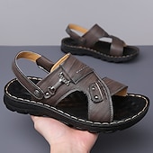 billiga Semester Sandaler-snygga sandaler för män med spänne och slitstark sula, lämpliga för sommarevenemang och dagligt bruk