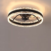 voordelige Dimbare plafondlampen-40 cm Dimbaar Plafondventilator Metaal Acryl Modern Noordse stijl 220-240V