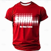 preiswerte Lustige T-Shirts für Männer-Herren Unhöfliches Anstößiges Optische Illusion T-Shirt Kurzarm T-Shirt 3D Druck Rundhals T-Shirt Mode Alltag Straße Alltag Schwarz Rot Blau Sommer Frühling Bekleidung Apparel S M L XL XXL XXXL