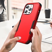 お買い得  iPhone用ケース-電話 ケース 用途 iPhone 16 Pro Max プラス iPhone 15 プロマックスプラス iPhone 14 13 12 11 Pro Max Plus Mini バックカバー 磁石バックル ワイヤレス充電をサポート 耐衝撃 レトロ風 TPU PC