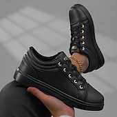 cheap Casual Sneakers-Men's Red Leather Sneakers with Sleek Design - Bold Casual Streetwear for Everyday Comfort