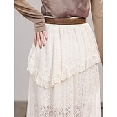 cheap Bottoms-Retro Vintage Medieval Skirt Fancy Dress Women&#039;s Masquerade Casual Daily Adults&#039; Skirt