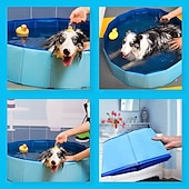 billiga Pooler, Bubbelbad &amp; Förnödenheter-barnpool pvc husdjursbadkar ej uppblåsbart hopfällbart bärbart badkar pool