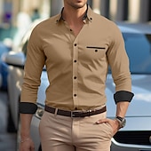 Per uomo Camicia elegante Camicia button-down Camicia non stiro Camicia con Colletto Semplice Matrimonio Lavoro Blu chiaro Bianco Rosa Blu marino Manica Lunga Colletto Tutte le stagioni Abbigliamento economico camicie da uomo no stiro-Per uomo Camicia elegante Camicia button-down Camicia non stiro Camicia con Colletto Semplice Matrimonio Lavoro Blu chiaro Bianco Rosa Blu marino Manica Lunga Colletto Tutte le stagioni Abbigliamento