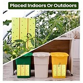 economico Supporto e Cura degli Animali-1 rotolo di trappola per mosche gigante appiccicosa adatta per uso interno ed esterno - nastro a strisce gialle e rosse brillanti per il controllo di zanzare, mosche e insetti
