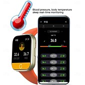abordables Montres connectées-696 Y83 Montre intelligente 1.83 pouce Smartwatch Montre Connectée Bluetooth ECG+PPG Podomètre Rappel d&#039;appel Compatible avec Android iOS Femmes Hommes Appels Mains Libres Rappel de Message IP 67