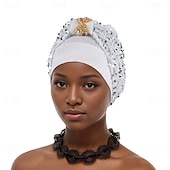 levne Svatební čelenka-Doplňky do vlasů Směs polyester / bavlna Korálky Se širší krempou Turbany Svatební Narozeniny S Třpytky Flitry Přílba Pokrývky Hlavy