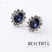 voordelige Sieradensets-bruidssieraden sets 1 set strass legering ringen oorbellen ketting dames elegante mode gepersonaliseerde sieraden set voor jubileum feest avondkleding