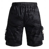 cheap Classic-Men&#039;s Cargo Shorts Outdoor Shorts Camping Shorts Camo Shorts Hiking Shorts Elastic Waist Multi Pocket Straight Leg Camouflage Moisture Wicking Wearable Knee Length Outdoor Casual Daily Fashion