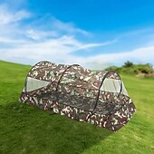 cheap Outdoor Activity-Portable Camouflage Mosquito Net Tent Easy Installation Sunshade and Insect Proof Waterproof Fabric Suitable for Outdoor Travel