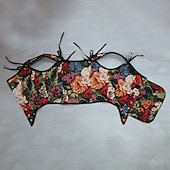 olcso Felsők-Retró Középkori Reneszánsz Fűző Prsluk Bustier Viking Fűzős Virágos Jelmez Női Kelta Fantasy Mindszentek napja Farsang Teljesítmény Parti LARP Felnőttek Fűző