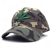 preiswerte Baseballkappe für Herren-Herren Baseballkappe Sonnenhut Trucker-Kappe Schwarzgrau Schwarz Grün 100% Polyester Bestickt Mode Lässig Täglich Festival Botanisch Palmblatt Verstellbar Sonnenschutz Atmungsaktiv