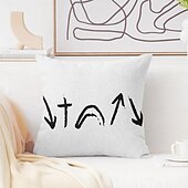 billige Ferieputetrekk-Påsk Jesus Dekorative Kasteputer Deksel 1PC Myk Firkantet Sofapute Trekk Putevar Soverom Stue Sofa Stol Svart Blå