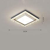 abordables Plafonniers à intensité variable-50 cm Variable Luminaires de Plafond Métal Acrylique Moderne Style Nordique 110-120V 220-240V