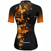 ieftine Tricouri pentru femei-Pentru femei Jersey de ciclism Fluture Manșon scurt Bicicletă Tricou Tee Jerseu cu 3 buzunare spate Ciclism montan Uscare rapidă Proiectare anatomică Wicking Respirabil Sport Rosu Albastru Verde