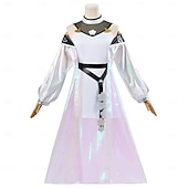 olcso Anime kosztümök-Genshin hatás Igen Miko Anime Szerepjáték Jelmezek Felszerelések Szerepjáték Parókák Cosplay öltönyök Szerepjáték Parókák Farsang Álarcos mulatság Teljesítmény Parti Kabát Ruha Még több kiegészítő