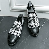 cheap Loafers-Men's Prom Shoes - Blue Textured Velvet Slip-On Loafers for Bold and Fashion-Forward Formal Wear