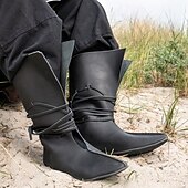 abordables Calzado-Retro Antiguo Medieval Renacimiento Zapatos Hombre Mujer Unisexo Celta Pirata Víspera de Todos los Santos Carnaval Mascarada Evento / Fiesta Mascarada Adulto Zapatos