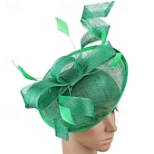 preiswerte Faszinator-Kopfstück Federn Sinamay Hochzeit Abendgesellschaft Elegant Hochzeit Mit Feder Kopfschmuck Kopfbedeckung