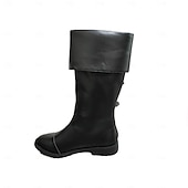 cheap Footwear-Medieval Renaissance Shoes Knee High Boots Flat Jazz Boots Pirate Viking Crusader Men&#039;s Celtic Pirate Halloween Masquerade Performance Party &amp; Evening LARP Adults&#039; Shoes