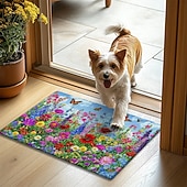 cheap Doormats-Floral Doormat Kitchen Mat Floor Mat Non-Slip Area Rug Oil Proof Rug Indoor Outdoor Mat Bedroom Decor Bathroom Mat Entrance Rug Spring Summer