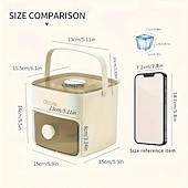 cheap Kitchen Appliances-48 Compartment Easy Lid Ice Cube Dispenser - Large Capacity Double Tier Design Food Grade Plastic Freezer Storage Tray for Whiskey &amp; Cocktails Essential Kitchen Gadgets