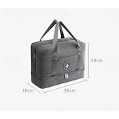 cheap Luggage &amp; Travel Storage-Weekender Bag Travel Duffel Bag with Shoe Compartment, Gym Bag with Wet Dry Separation for Women Men, Large Capacity Handheld Waterproof Travel Bag, Wet-Dry Separation for Beach and Gym
