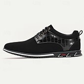 abordables Occasionnel-Chaussures habillées noires à lacets pour hommes avec motif crocodile, élégantes et stylées pour les réunions d&#039;entreprise et sociales