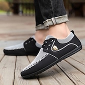 cheap Men&#039;s Sneakers-Men&#039;s Navy Blue Nylon Casual Shoes with Textured Fabric and Lace Detailing - Ideal for Everyday Comfort