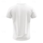 abordables Camiseta informal tipo henley-Hombre Camiseta con botones Camiseta Henley Shirt Tee Manga Corta Henley Verano Primavera Plano Moda Design Básico Jacquard Vacaciones Calle Noche Negro Blanco Rojo Camiseta superior para hombre
