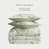 baratos 100% algodão-Capa de Edredom Floral Romântica Tamanho Duplo Conjunto de Cama Conjuntos de Cama Capa de Colcha Macia e Leve com 2 Cases de Almofada para Verão Primavera