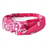 economico Abbigliamento da casa-Fasce per testa bohemien elastiche con motivo paisley fasce per capelli in poliestere traspirante per danza hip hop e sport fasce rinfrescanti per sport abbigliamento casual tessuto assorbente
