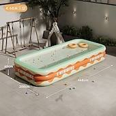 billiga Pooler, Bubbelbad &amp; Förnödenheter-uppblåsbara pooler i full storlek, bärbar uppblåsbar pool, uppblåsbar pool, hopfällbara uppblåsbara pooler, perfekta vattenaktiviteter för inomhus och utomhus sommarsäsong