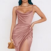 economico Abiti di Laurea-Per donna Mini Abito Abito Bianco Abito da laurea Abito Sottoveste Moda Moderno Compleanno Laurea Data Vestibilità regolare Semplice Senza Maniche Spalline sottili Rosa chiaro Nero Bianco Rosa Estate