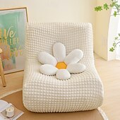 baratos Capa do sofá futon.-1pc capa elástica para sofá de chão sem braços capa para sofá preguiçoso relax seersucker capa elástica para sofá único capa de almofada para sala de estar casa