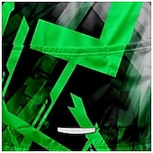 Недорогие Мужские джерси-Муж. Велокофты Геометрический принт С короткими рукавами Велоспорт Футболка Футболка Джерси с 3 задними карманами Горные велосипеды Быстровысыхающий Анатомический дизайн Фитиль Дышащий Виды спорта