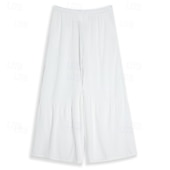 abordables Rétro-Homme Culottes Jambe Large Pantalons en Lin Pantalons Pantalon d'été Pantalons Amples Patchwork Cordon de serrage Taille Élastique Uni Confort Respirant Extérieur Yoga Salle de sport Mode Rétro