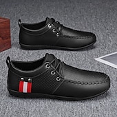 billiga Herrsneakers-Vita sportiga snörskor för män med ventilerande mesh och rödrandiga accent, perfekta för fritidskläder och sportaktiviteter