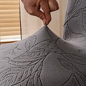 voordelige Hoes voor eetkamerstoel-4/6 stuks eetkamerstoelhoezen planten jacquardhoezen