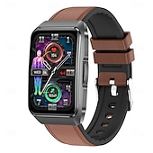 abordables Relojes inteligentes-696 ET650 Reloj inteligente 1.57 pulgada Pulsera inteligente Bluetooth ECG + PPG Podómetro Recordatorio de Llamadas Compatible con Android iOS Mujer Hombre Llamadas con Manos Libres Recordatorio de