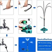 cheap Kiddie Pools-Standing Spray Cooling System Outdoor Spray CCooling Dedusting Garden Portable Sprinkler
