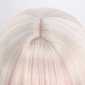 お買い得  トレンドの合成ウィッグ-人工毛ウィッグ ウェーブ カーリーウィーブ アシメントリー・ヘアカット ニートバング 機械製 かつら 30 インチ A1 合成 女性用 クラシック 快適 カラーグラデーション マルチカラー