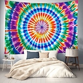 cheap Mandala Tapestry-Mandala Bohemian Hanging Tapestry Tie Dye Wall Art Large Tapestry Mural Decor Photograph Backdrop Blanket Curtain Home Bedroom Living Room Decoration