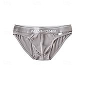 abordables Bóxer de hombre-Hombre 1 pc Bragas básicas Slip Retazos Poliéster Transpirable Suave Cómodo Refranes y citas Tiro Medio Negro Blanco