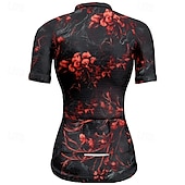 cheap Women&#039;s Jerseys-Women&#039;s Cycling Jersey Short Sleeve Bike Tee Tshirt Jersey with 3 Rear Pockets Mountain Bike MTB Breathable Quick Dry Anatomic Design Wicking Wine Red Black Red Skull Sports Clothing Apparel