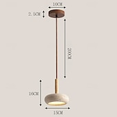 billige Pendellys-15 cm Hengende lanternedesign Geometriske former Anheng Lys Stein Kunstnerisk Stil Formell Stil Gammeldags stil Årgang Traditionel / Klassisk 110-120V 220-240V