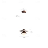 abordables Suspension-30 cm Design de Lanterne Suspendue Formes Géométriques Suspension Pierre Verre Style Artistique Le style rétro Style Classique ancien Rustique 110-120V 220-240V
