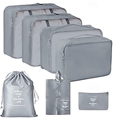 cheap Luggage &amp; Travel Storage-Compression Packing Cubes Set for Travel, Luggage Storage and Organizer, Folding Toiletry and Clothes Organizer