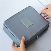 お買い得  荷物と旅行の保管-旅行用メイクアップバッグ、大容量トイレタリーバッグ、化粧品や必需品を収納できるポータブル多機能スクエア収納ポーチ